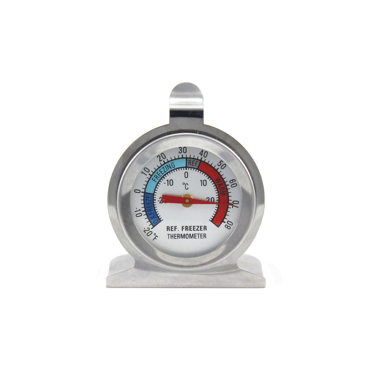 Termometro da Frigo Analogico in Acciaio Inox da -30 a +30 °C