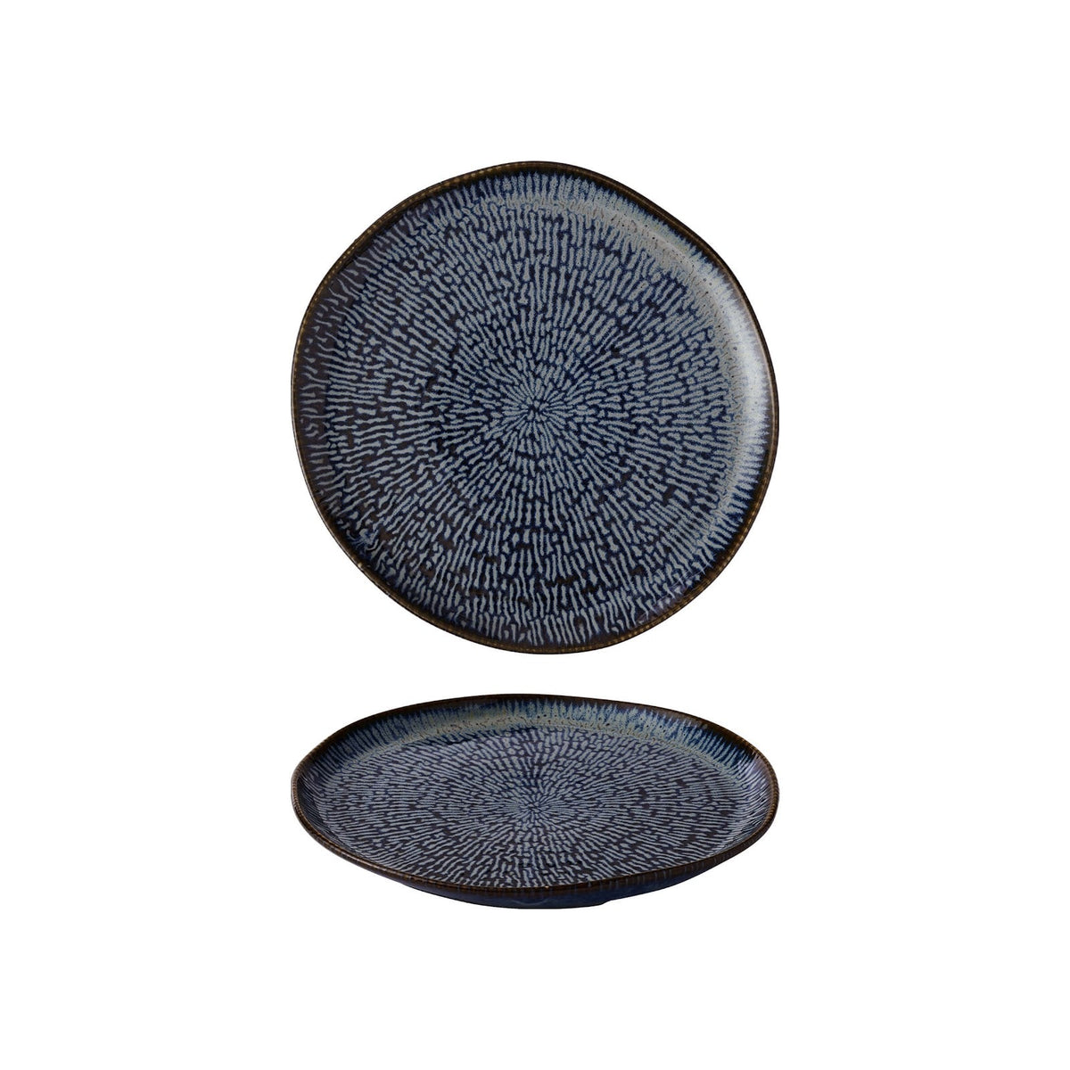 Churchill Envisage Cascade Sapphire Blue Piatto Piano 25,5 cm 6 Pezzi