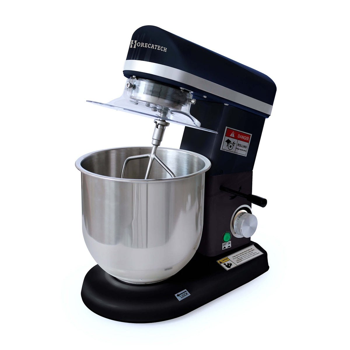 Impastatrice Elettrica 7 Litri 500 W con Frusta Spatola e Gancio Inox