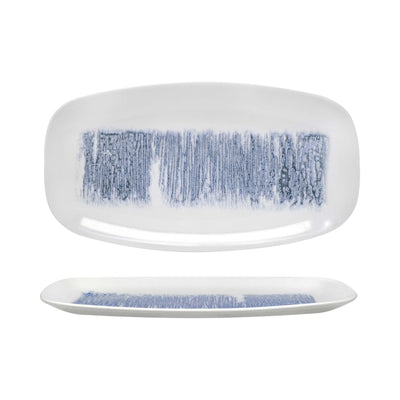 Churchill Lyra Blue Vassoio Rettangolare 35,5x18,9 cm 6 Pezzi