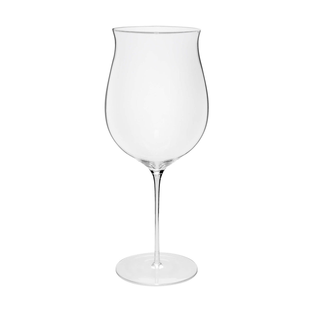 Plume Calice Vini Nobili Vetro Cristallino Soffiato a Bocca 1 L 2 Pezzi
