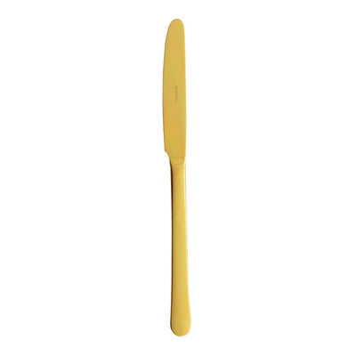 Oslo Gold Coltello da Tavola Acciaio Inox 18/10 PVD Oro Lucido 12 Pezzi