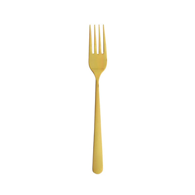 Oslo Gold Forchetta da Frutta Acciaio Inox 18/10 PVD Oro Lucido 12 Pezzi