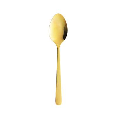 Oslo Gold Cucchiaio da Frutta Acciaio Inox 18/10 PVD Oro Lucido 12 Pezzi