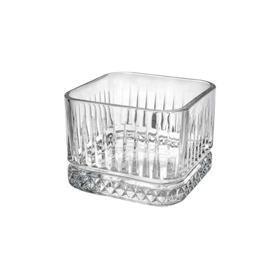 Pasabahce Elysia Coppetta Quadrata Impilabile in Vetro 23,5 cl 8x8 cm 4 Pezzi