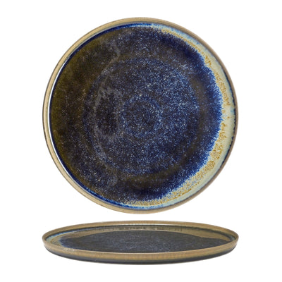 Blueport Piatto Piano Impilabile in Fine China Reactive 28 cm 6 Pezzi