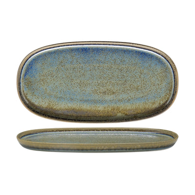 Blueport Vassoio Ovale in Fine China Reactive 30x15 cm 6 Pezzi