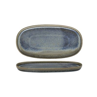 Blueport Vassoio Ovale in Fine China Reactive 25x13 cm 6 Pezzi