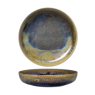 Blueport Piatto Fondo Coppa in Fine China Reactive 26 cm 3 Pezzi