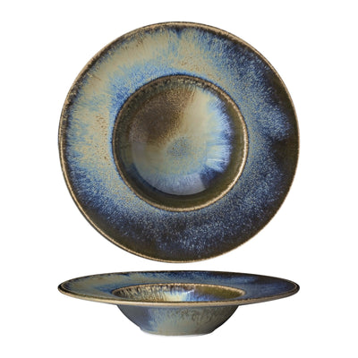Blueport Piatto Pasta in Fine China Reactive 28 cm 6 Pezzi