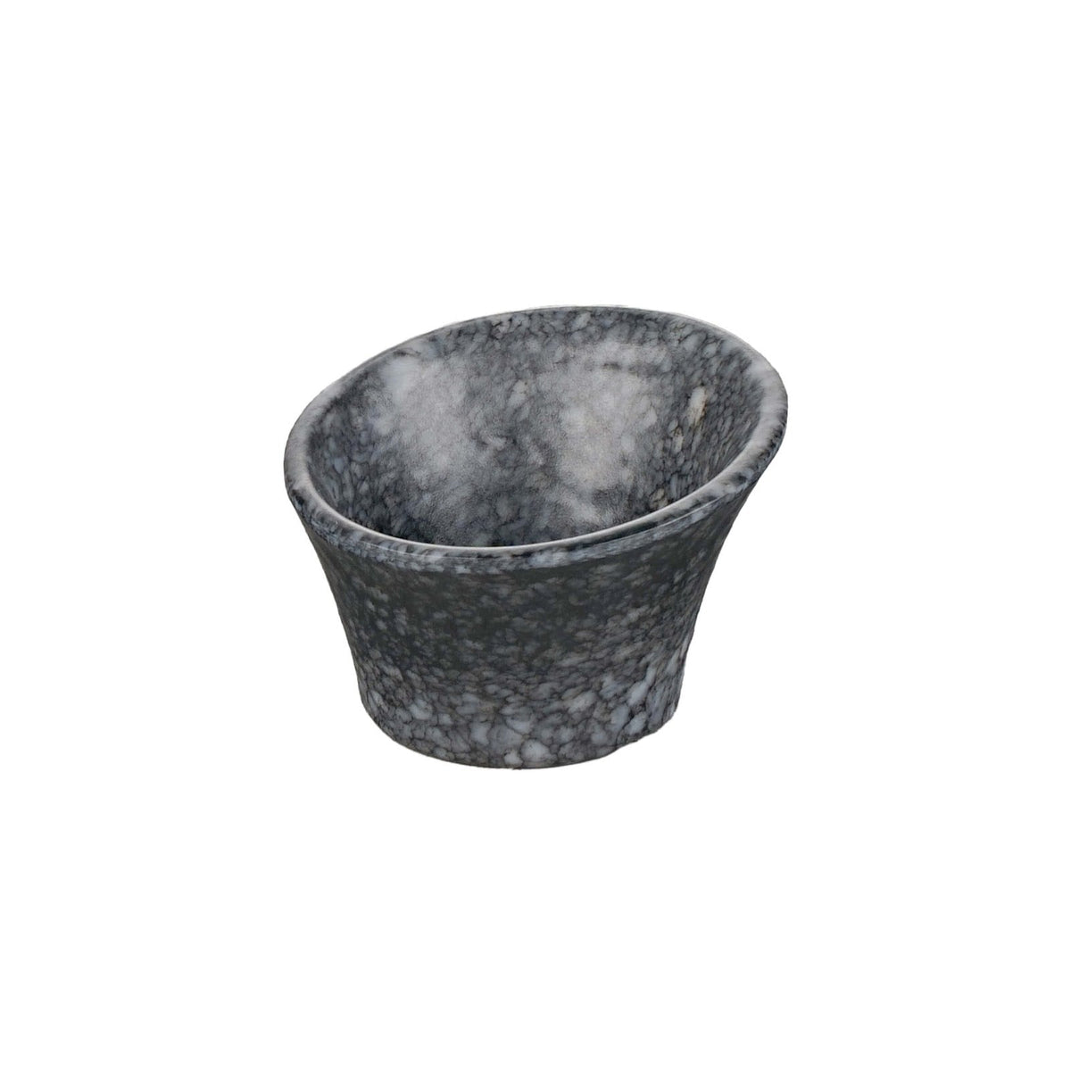 Granito Coppetta Ovale Inclinata in Melamina 7,9x7,7 cm H 5 cm 12 Pezzi