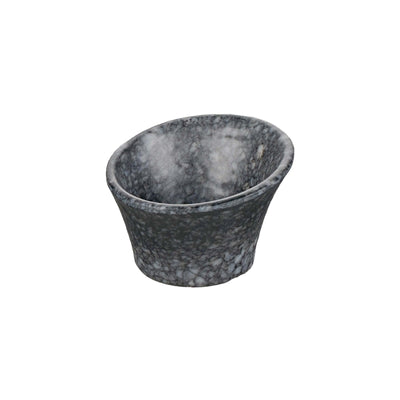 Granito Coppetta Ovale Inclinata in Melamina 7,9x7,7 cm H 5 cm 12 Pezzi
