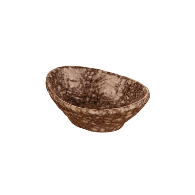 Marmo Coppetta Ovale Svasata in Melamina 11,8x9,1 cm H 4,3 cm 24 Pezzi