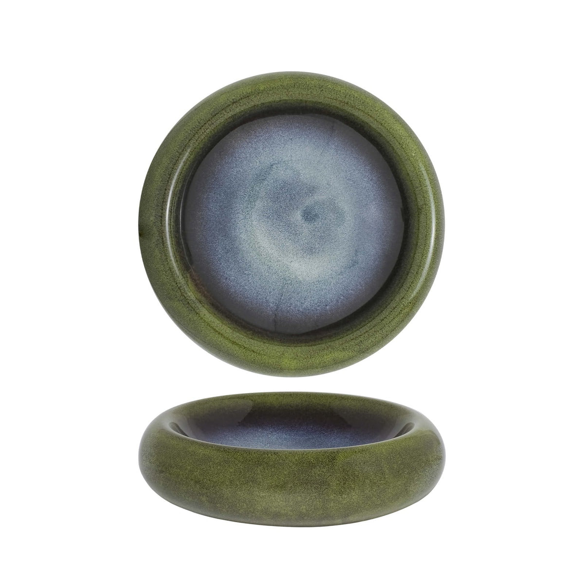 Mauritius Piatto Gourmet Stoneware Reactive Ø 18,5 cm H 5,3 4 Pezzi