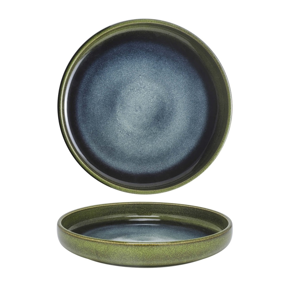 Mauritius Piatto Piano Stoneware Reactive Ø 25,6 cm 3 Pezzi