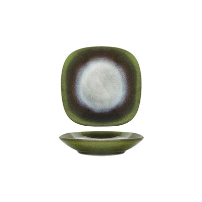 Mauritius Piattino Quadrato Stoneware Reactive 10x10 cm 12 Pezzi