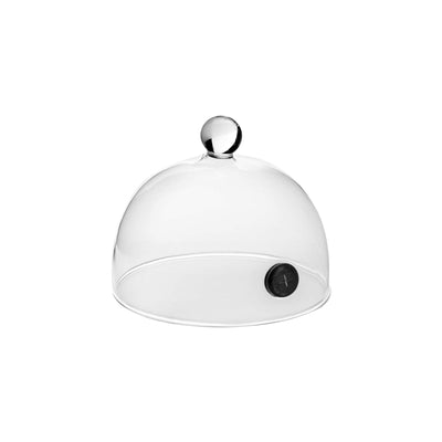 Campana in Vetro con Foro per Affumicatura Ø 12,5 cm H 7,5 cm