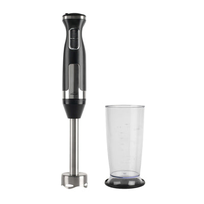 Mixer a Immersione Elettrico 1000 W con Braccio Removibile Inox 21 cm e Bicchiere 80 cl