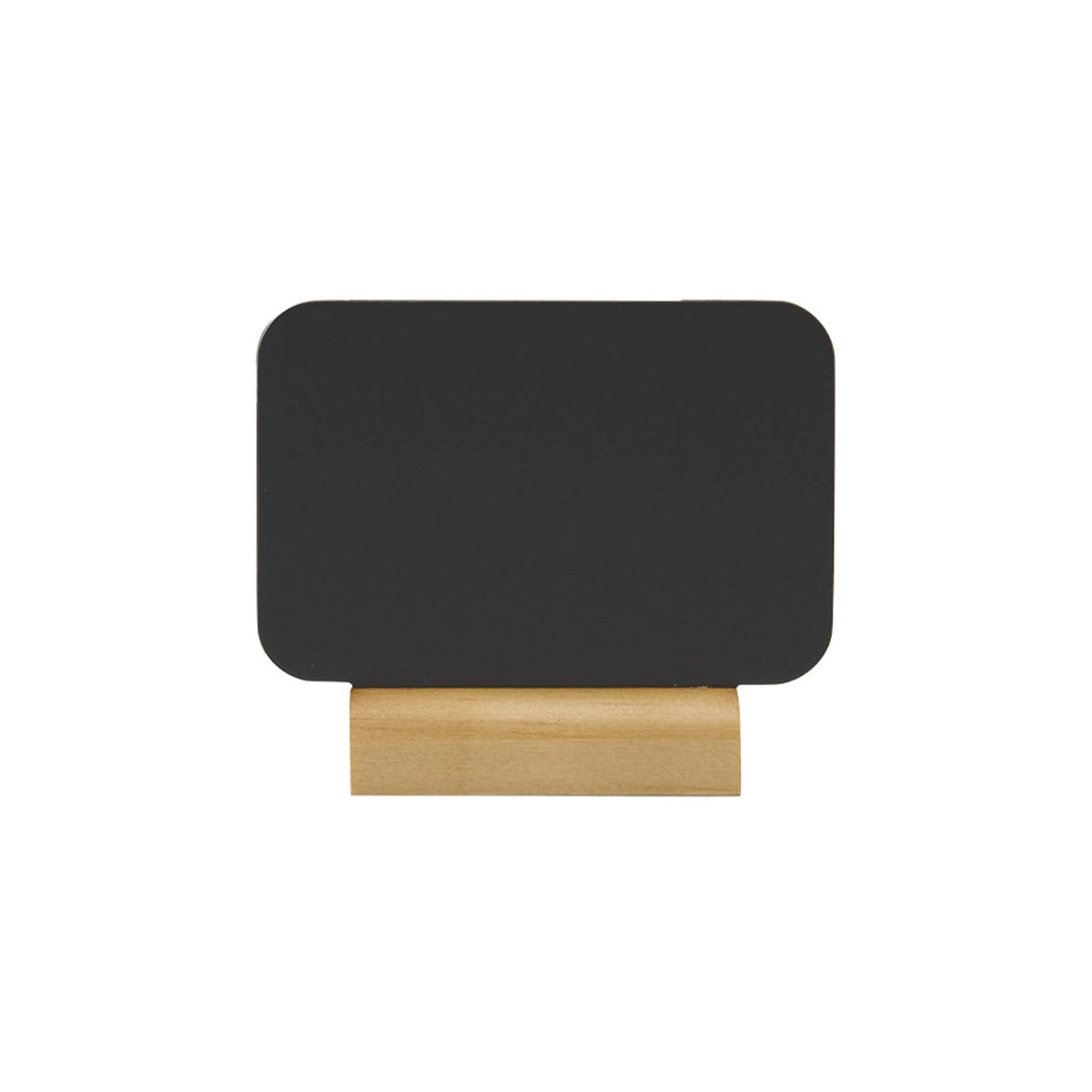 Lavagnette da Tavolo con Base in Legno 9x2 cm H 7,5 cm con Pennarello a Gesso Liquido Confezione 4 Pezzi