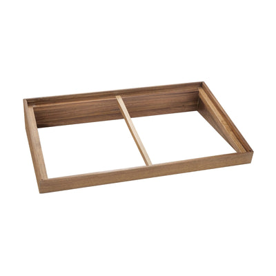Buffet Alzata Inclinata in Acacia per Cassetta GN 1/1 cm 55x36 H 11