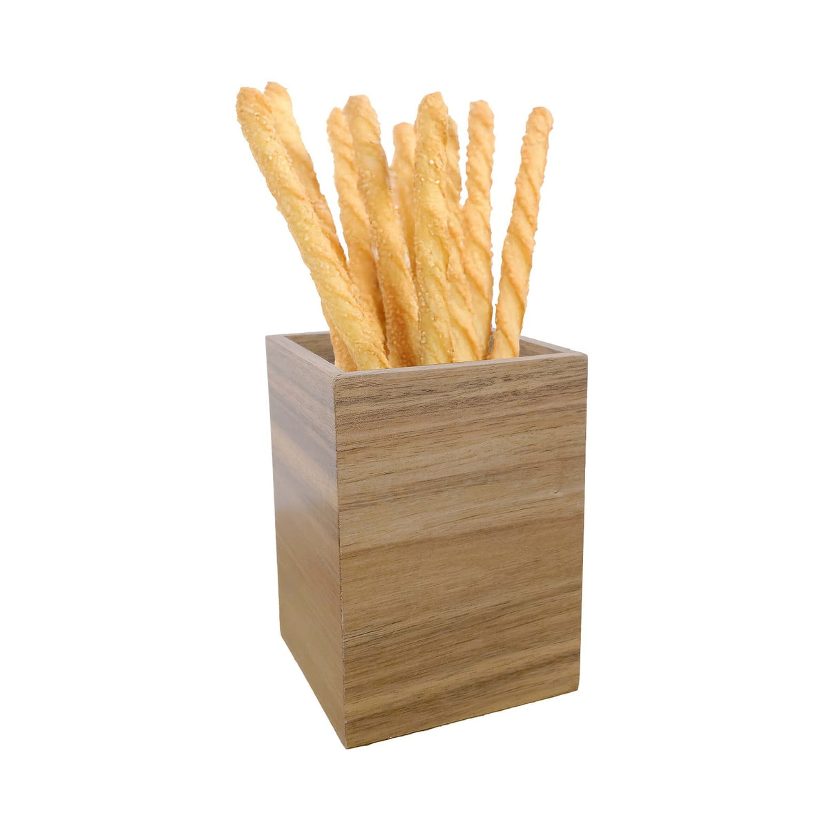Buffet Cestino in Legno di Acacia cm 10x10 H 14