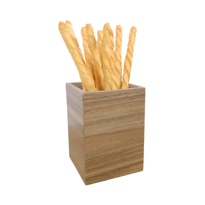 Buffet Cestino in Legno di Acacia cm 10x10 H 14