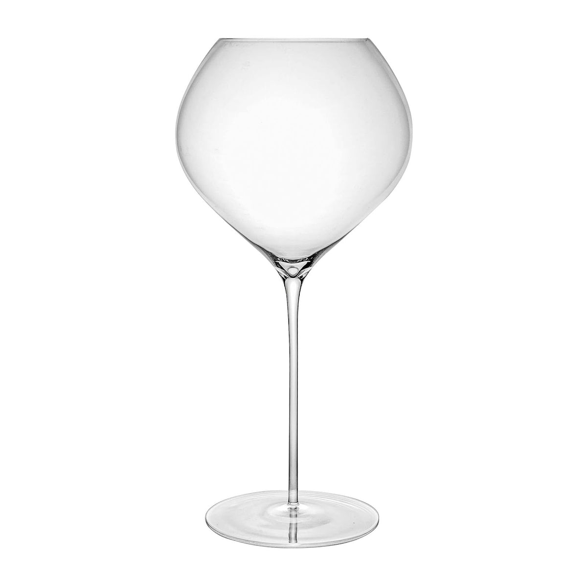 Plume Calice Vino Super Tuscan Vetro Cristallino Soffiato a Bocca 1 Litro 2 Pezzi