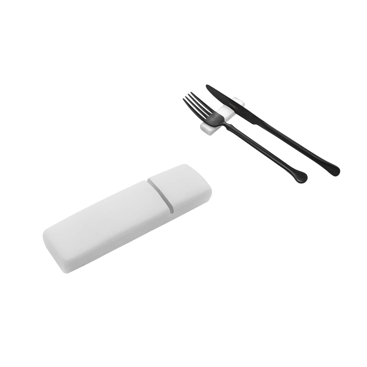 Poggiaposate Bianco Matt 8x2 cm 6 Pezzi