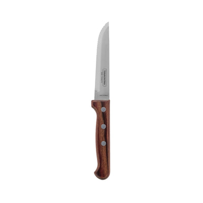 Coltello Bistecca Jumbo Polywood Ciliegio Lama Dentata 12 Pezzi