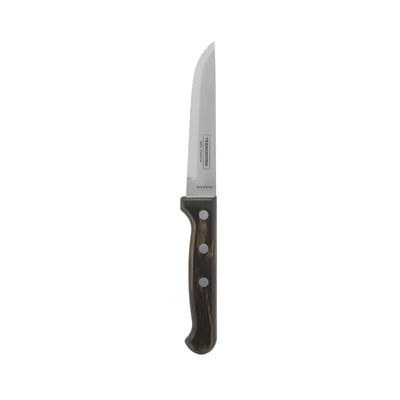Coltello Bistecca Jumbo Polywood Noce Lama Dentata 12 Pezzi