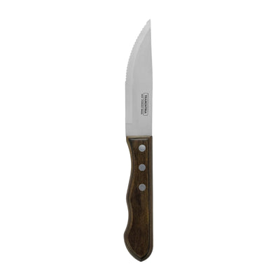 Coltello Bistecca Bis Jumbo Polywood Noce Lama Dentata 12 Pezzi