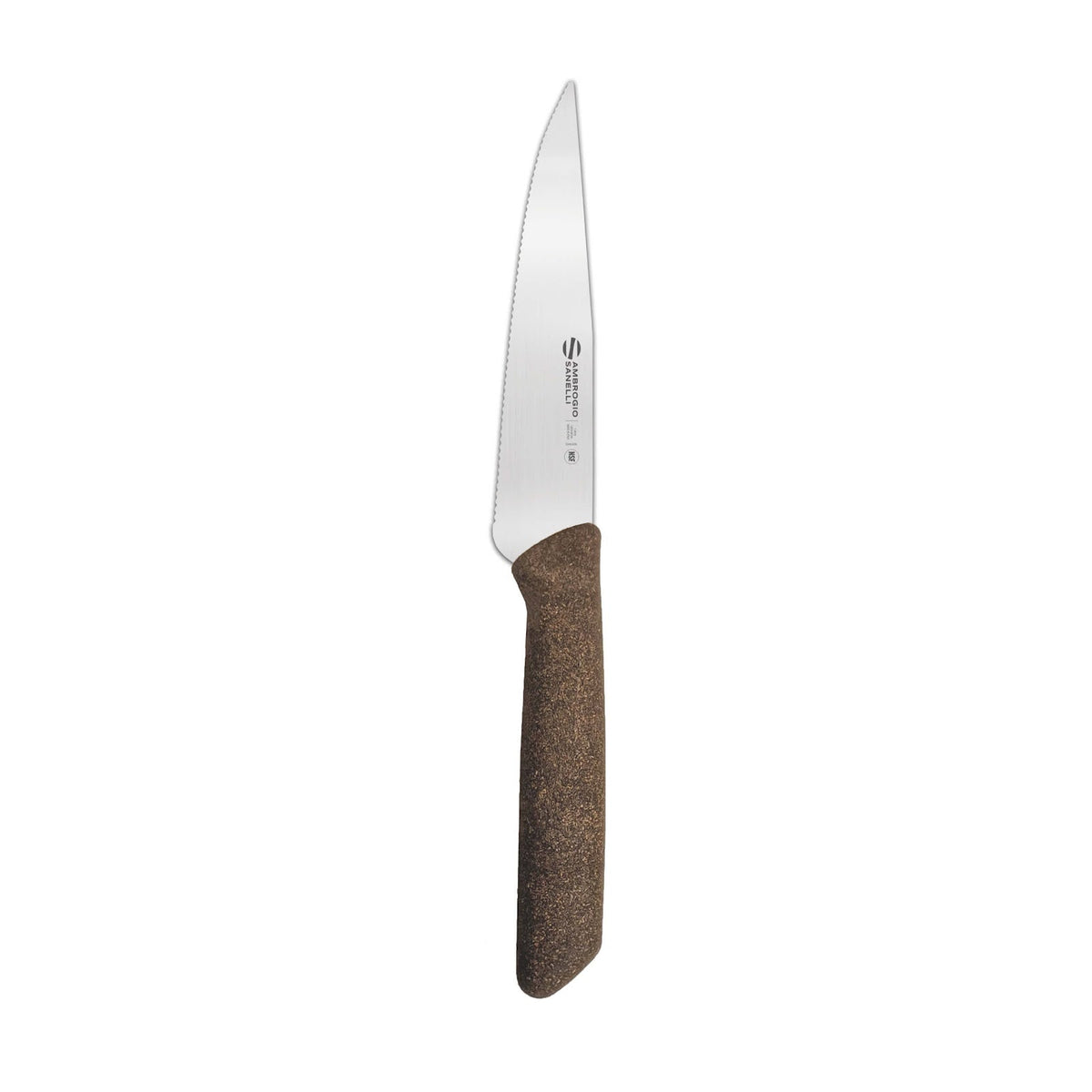 Sanelli Ambrogio Steaking Coltello Bistecca Lama Microdentata 13 cm Confezione 4 Pezzi