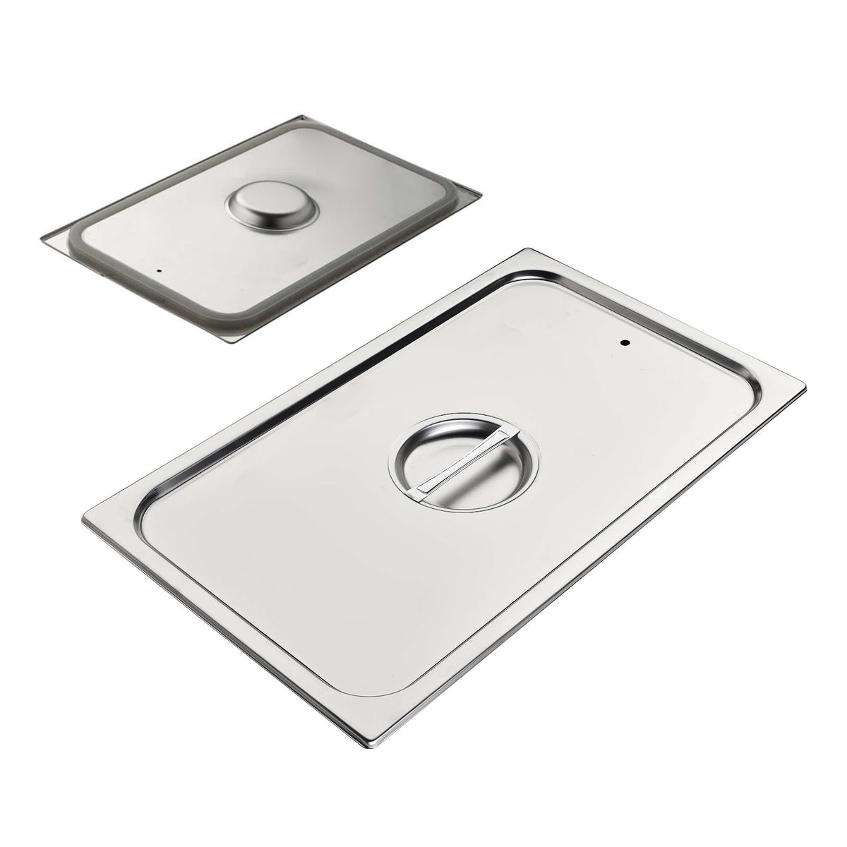 ILSA Coperchio Gastronorm GN 1/1 in Acciaio Inox con Guarnizione 53x32,5 cm