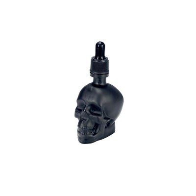 ILSA Flacone Contagocce Teschio in Vetro Borosilicato Nero 6 cl