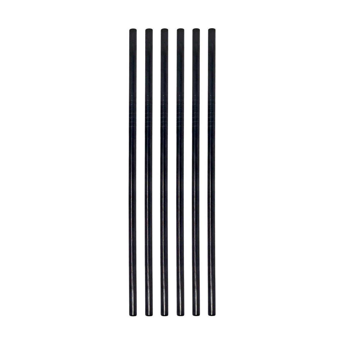 ILSA Cannucce in Acciaio Inox 18/10 PVD Nero 21,5 cm con Scovolino Set 6 Pezzi