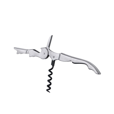 Apribottiglie Doppio Passo in Acciaio Inox