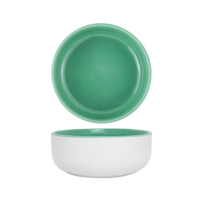 Poke Bowl Coppa Bianco e Smeraldo 16,5 cm H 6 6 Pezzi
