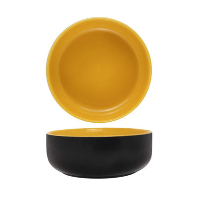 Poke Bowl Coppa Nero e Cheddar 18 cm H 6,5 4 Pezzi