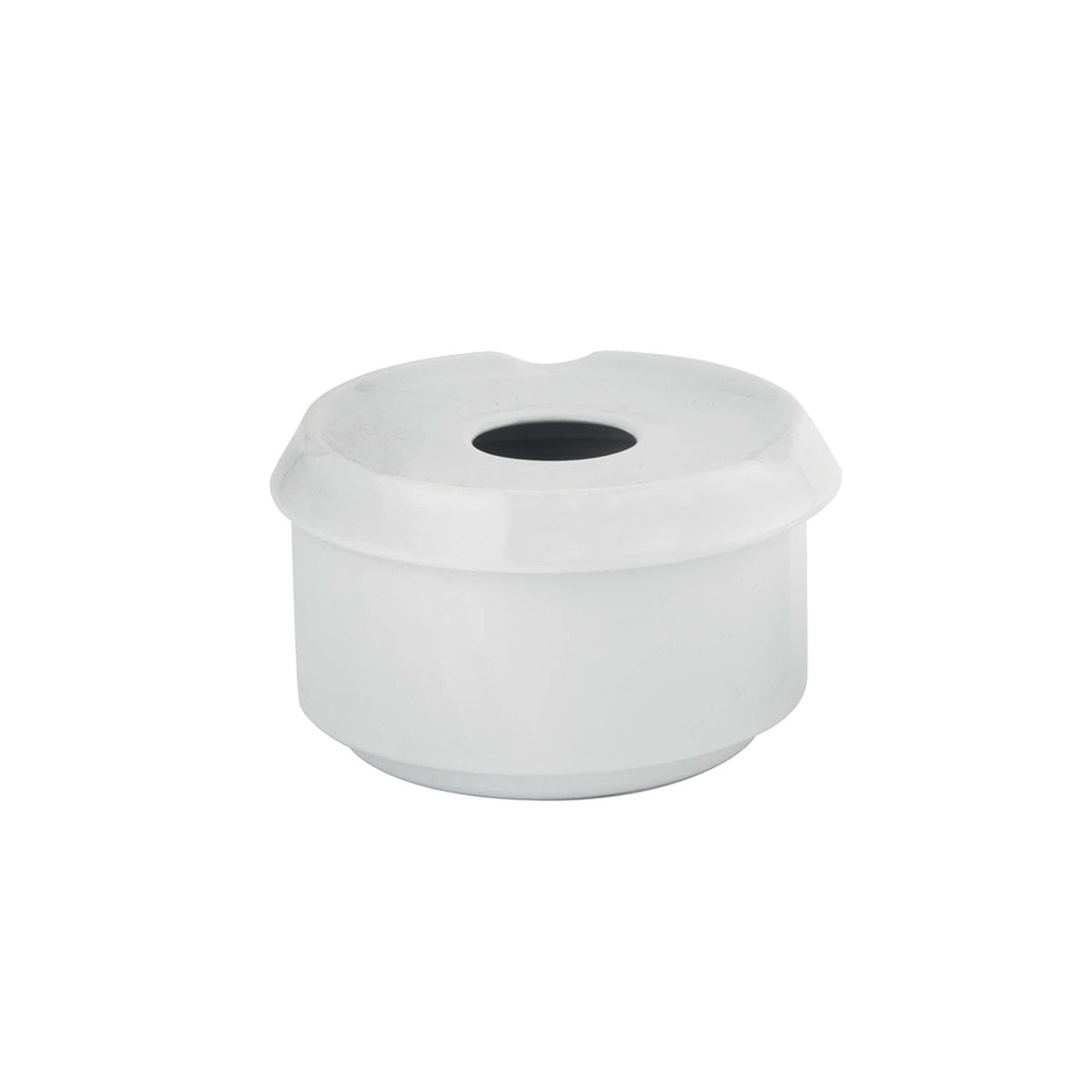Posacenere Antivento in Porcellana Bianca 10,5 cm H 7,2 cm 6 Pezzi
