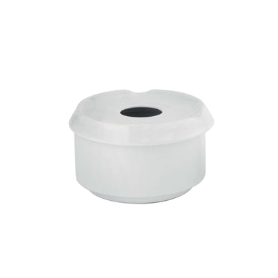 Posacenere Antivento in Porcellana Bianca 10,5 cm H 7,2 cm 6 Pezzi
