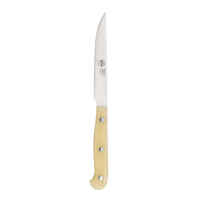 Duemiladodici Coltello da Bistecca con Manico in Metacrilato Crema 6 Pezzi