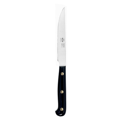 Duemiladodici Coltello da Bistecca con Manico in Metacrilato Nero 6 Pezzi