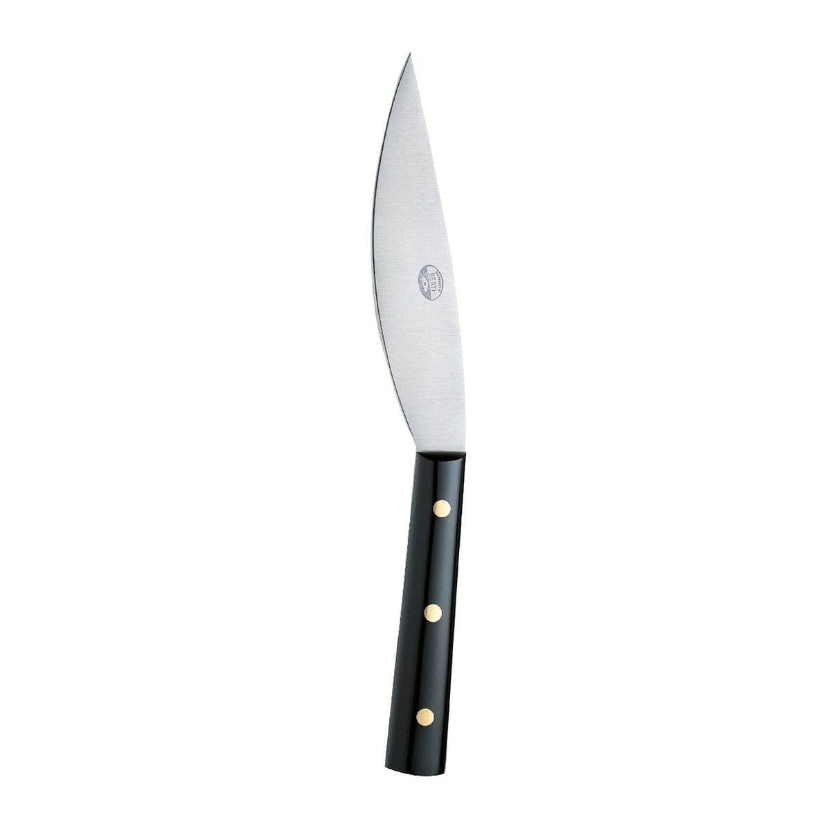 Valdichiana Coltello da Bistecca con Manico in Metacrilato Nero 6 Pezzi