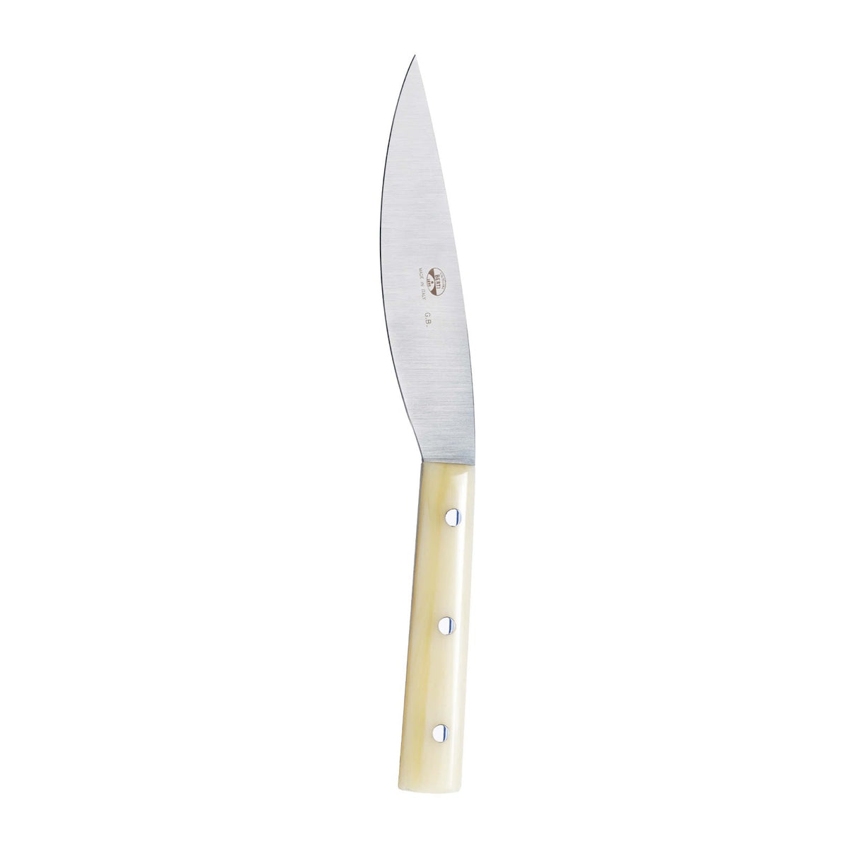 Valdichiana Coltello da Bistecca con Manico in Metacrilato Crema 6 Pezzi