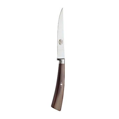 Plenum Coltello da Bistecca con Manico in Corno 6 Pezzi