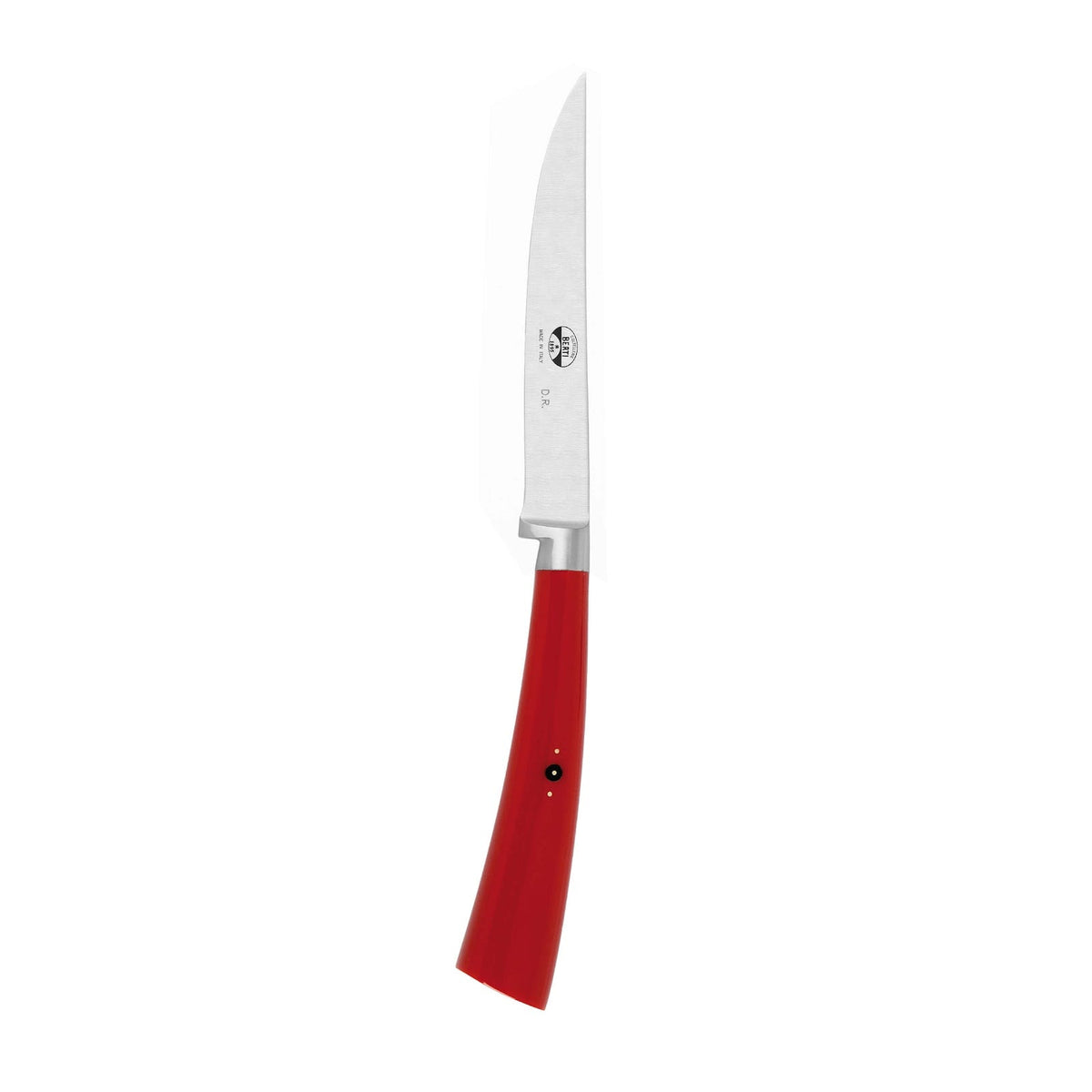 Plenum Coltello da Bistecca con Manico in Metacrilato Rosso 6 Pezzi