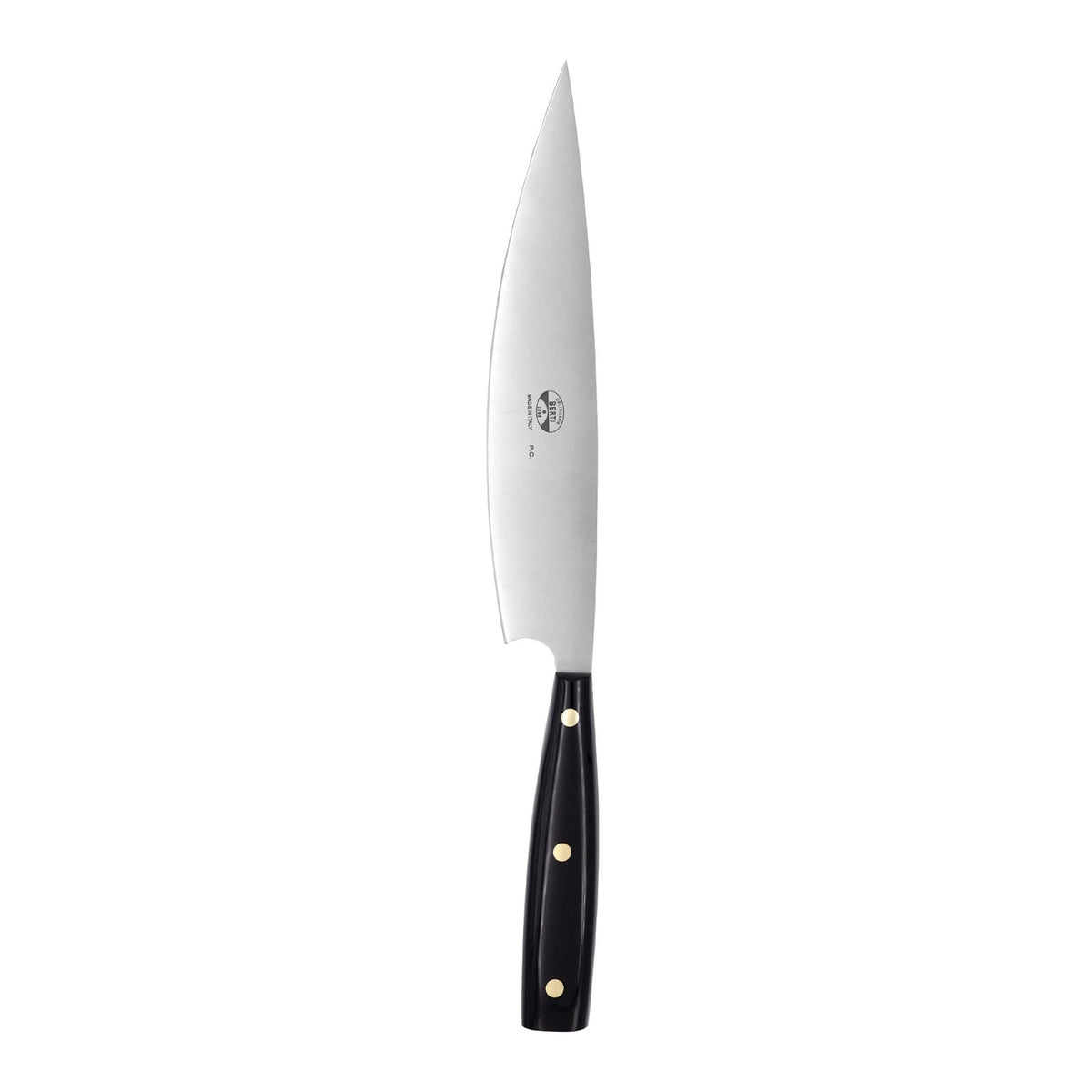 Due per Firenze Coltello da Servizio 22 cm Manico in Metacrilato Nero