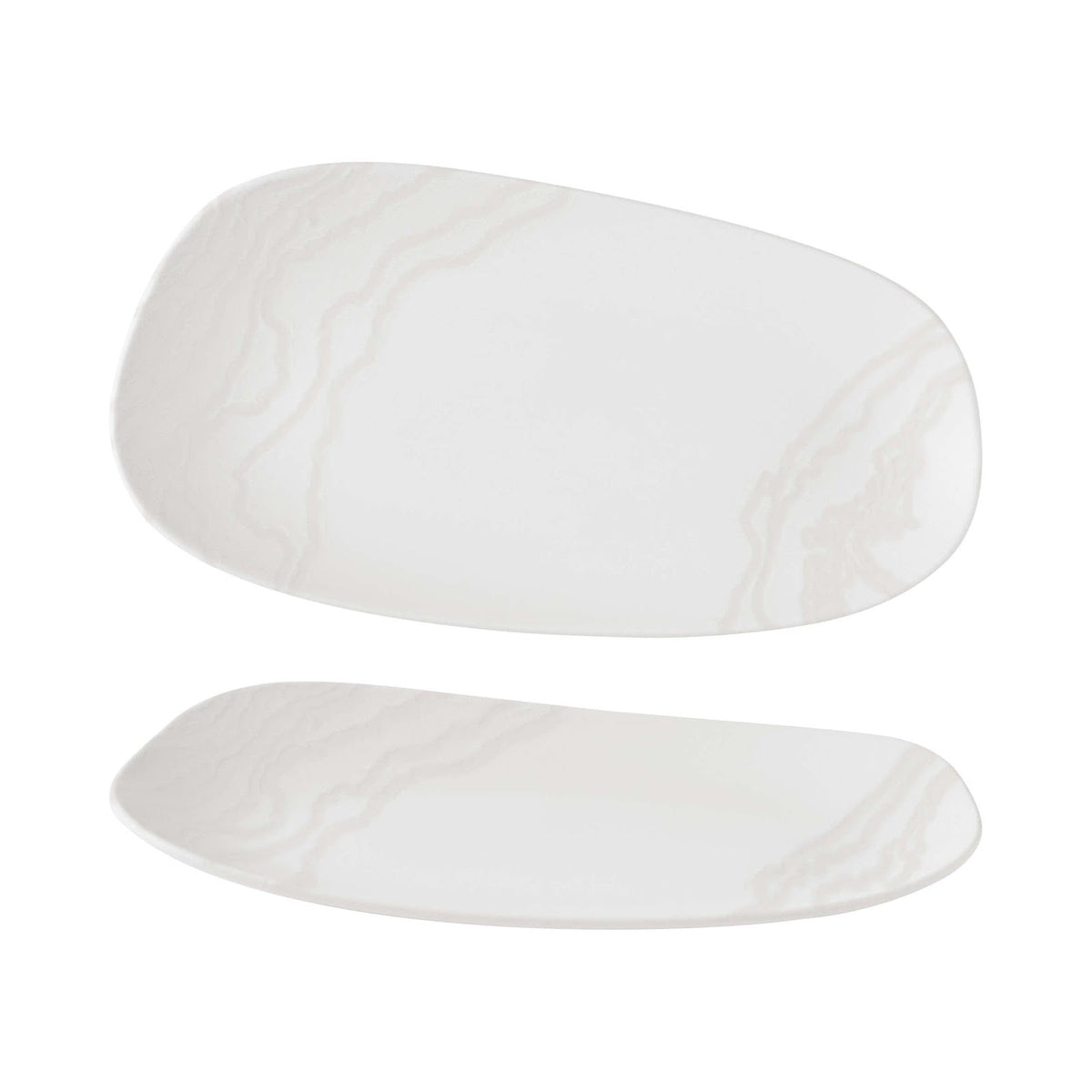 Churchill Tide White Vassoio Opal Organic 35x18,5 cm 6 Pezzi
