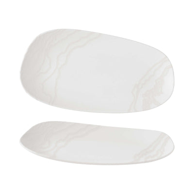 Churchill Tide White Vassoio Opal Organic 35x18,5 cm 6 Pezzi