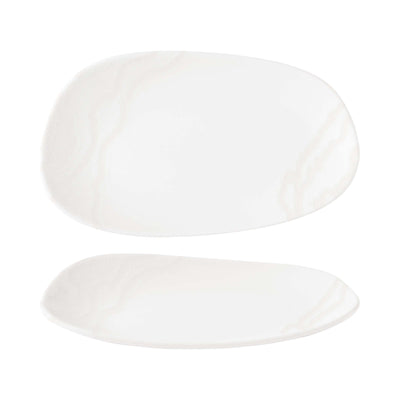 Churchill Tide White Vassoio Opal Organic 22x13 cm 12 Pezzi